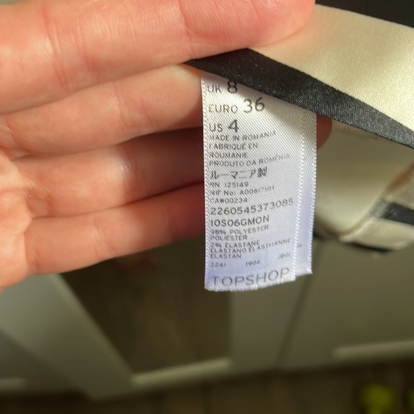 Topshop stripe satin dress - Picture 5 of 5